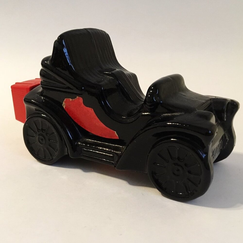 Avon Electric Charger Vintage Car 1970s Black Glass Spicy Empty After Shave